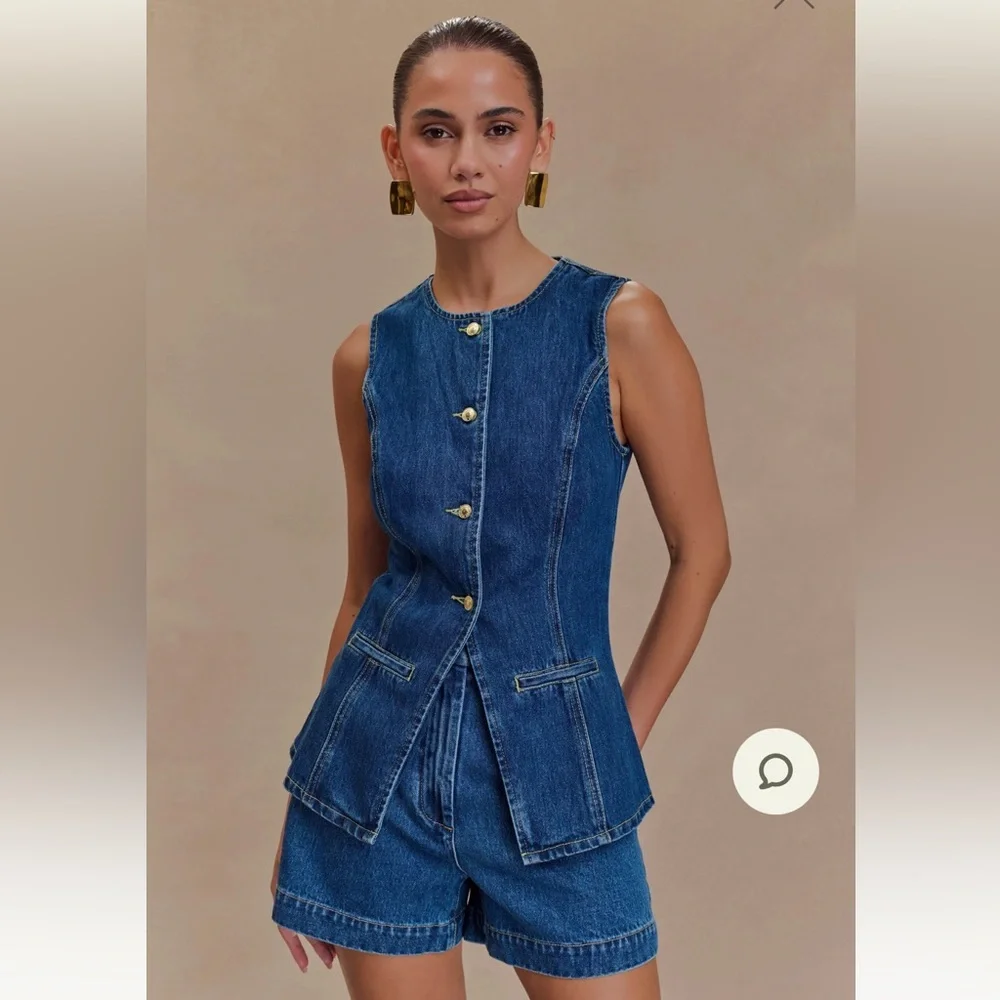 Meshki Abel Denim Shorts - Picture 4 of 12